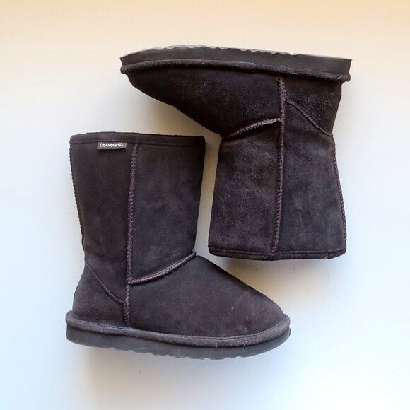 NEW Bearpaw Dorado Brown Suede & Wool Unisex Winter / Snow Boots Size 6 - Picture 10 of 15